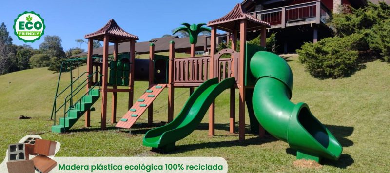 ¿Por qué es importante el uso de la madera plástica en los parques infantiles?